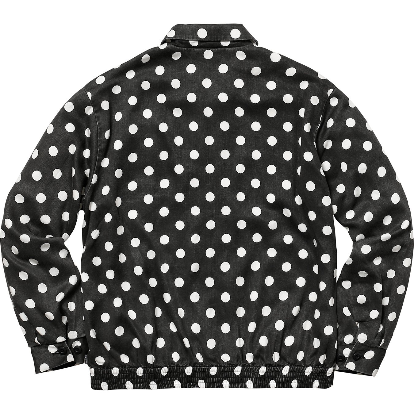 Supreme Polka Dots Rayon Work Jacket Black Men's - SS18 - US