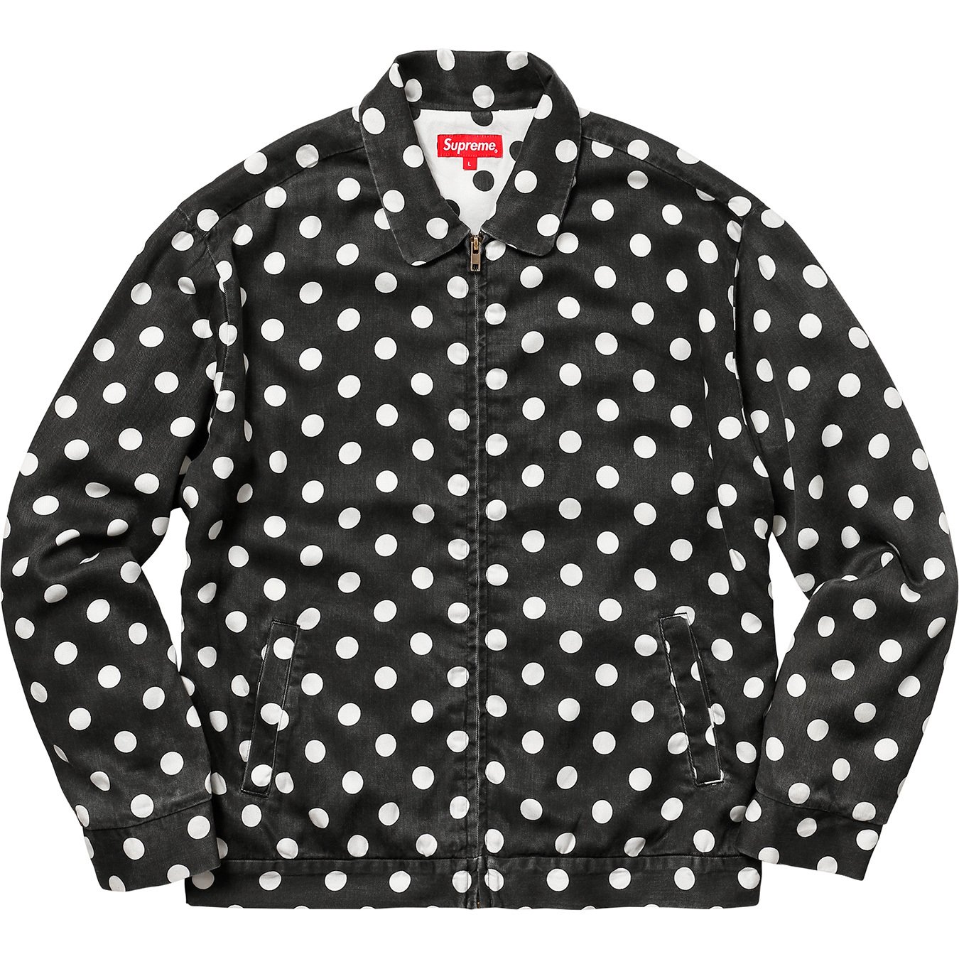 Supreme Polka Dots Rayon Work Jacket Black