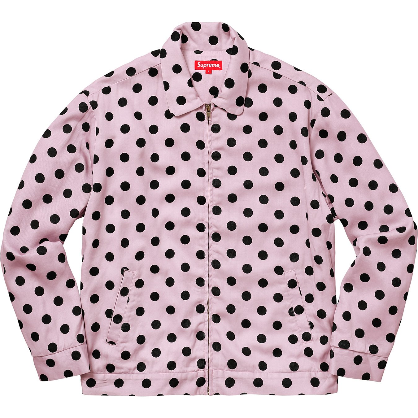 Supreme Polka Dots Rayon Work Jacket Light Pink メンズ - SS18 - JP
