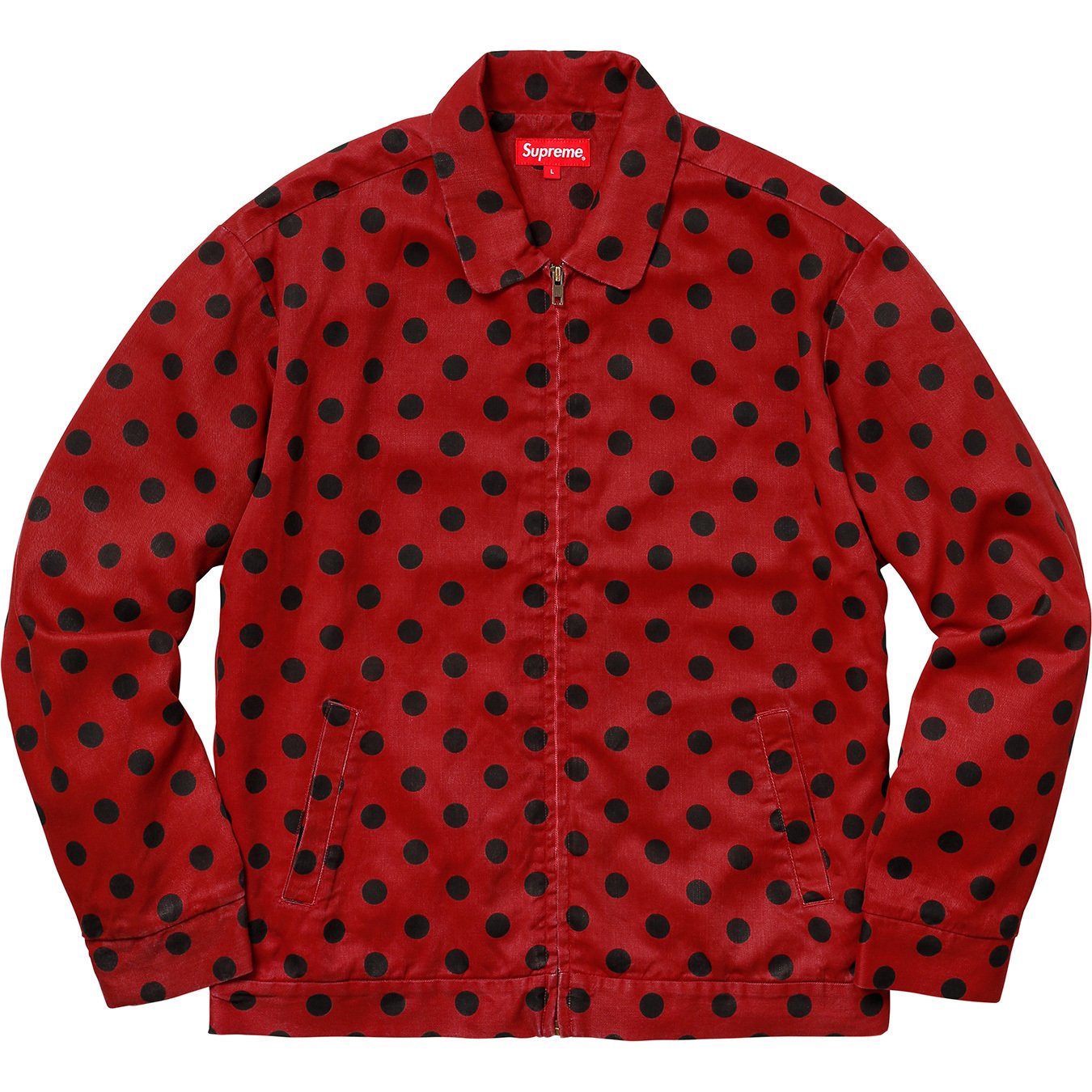 Supreme Polka Dots Rayon Work Jacket Red メンズ - SS18 - JP