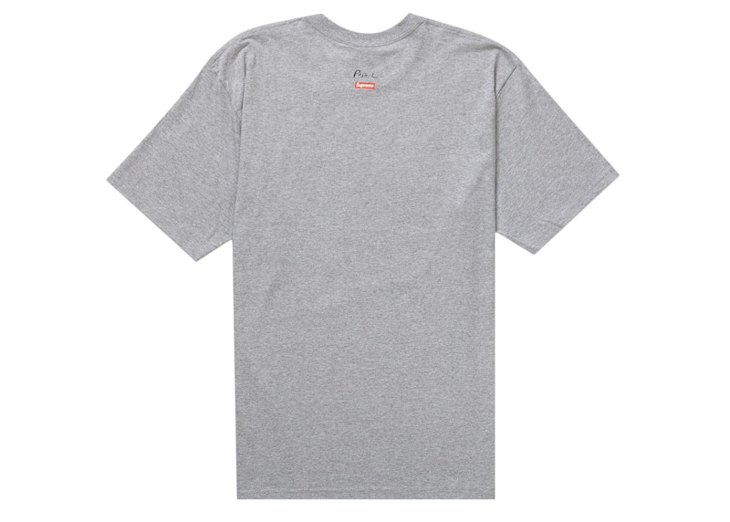 Supreme Pope.L Training Crawl Tee Heather Grey Men's - FW22 - GB