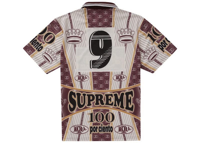 Supreme Por Ciento Soccer Jersey Burgundy メンズ - FW22 - JP