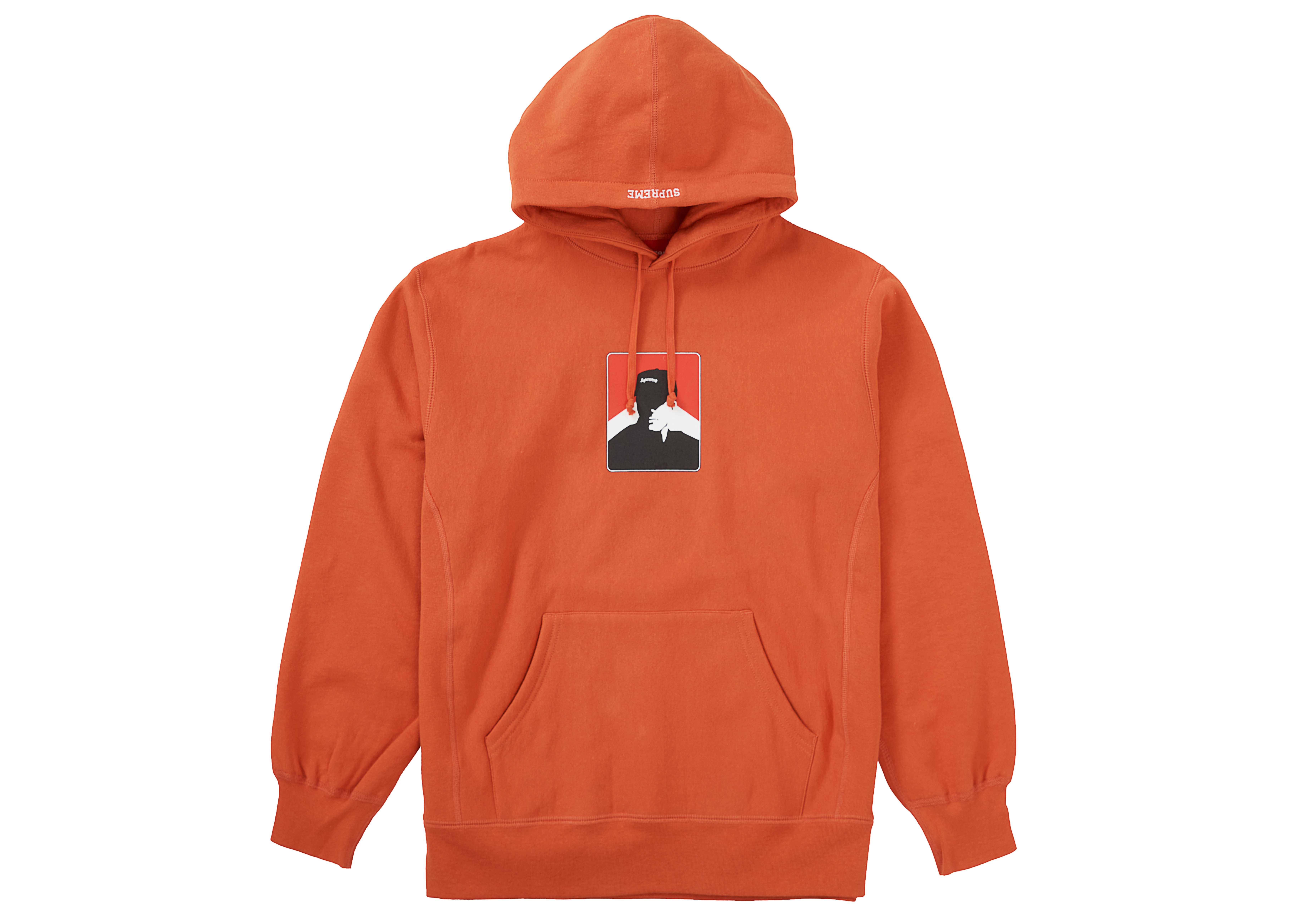 Supreme Portrait Hooded Sweatshirt (FW20) Burnt Orange Men's ...