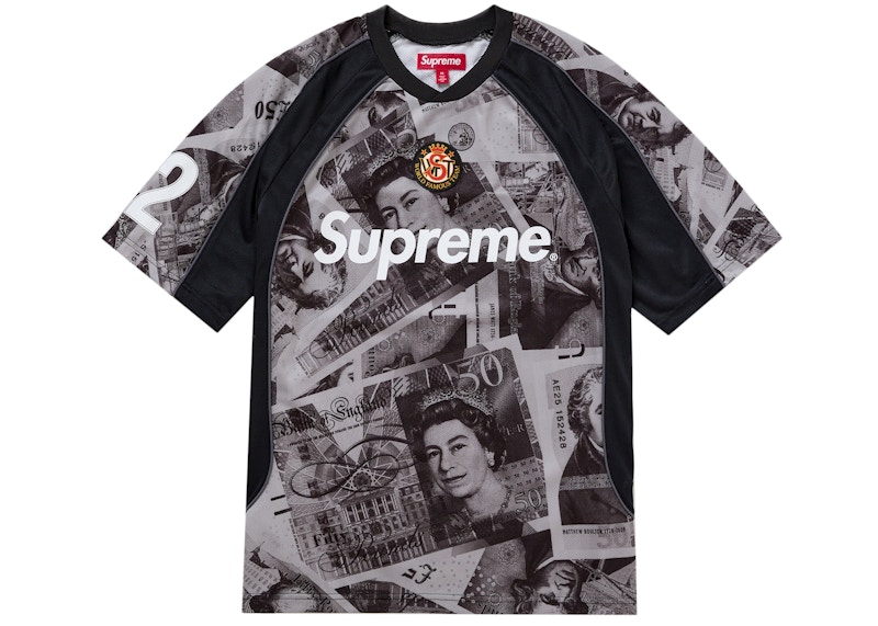 Supreme Pounds Soccer Jersey Black Men's - FW25 - US