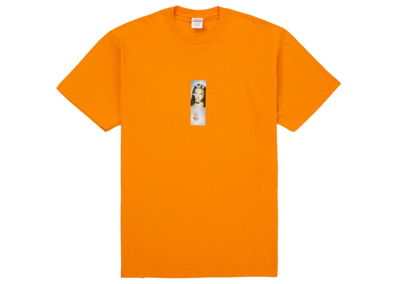 Supreme Prayer Card Box Logo Tee Orange