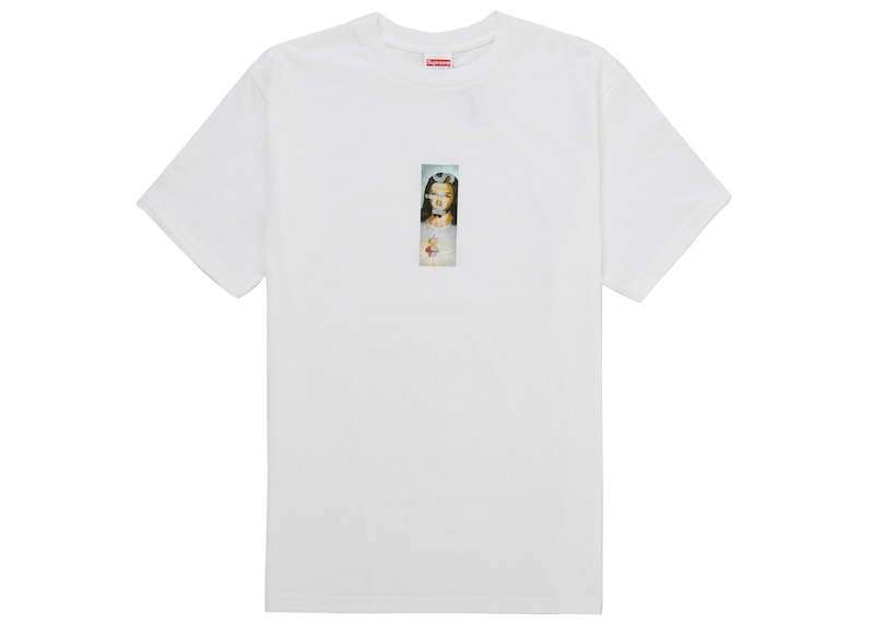 Supreme Prayer Card Box Logo Tee White