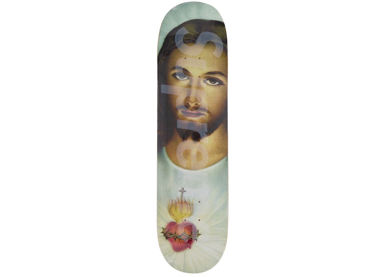 Supreme Prayer Card Skateboard Deck Multicolor
