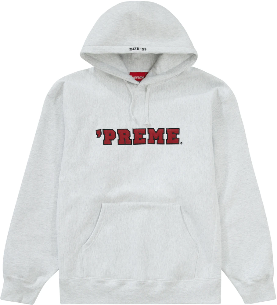 Supreme Preme Hooded Sweatshirt Ash Grey Mens Fw22 Us
