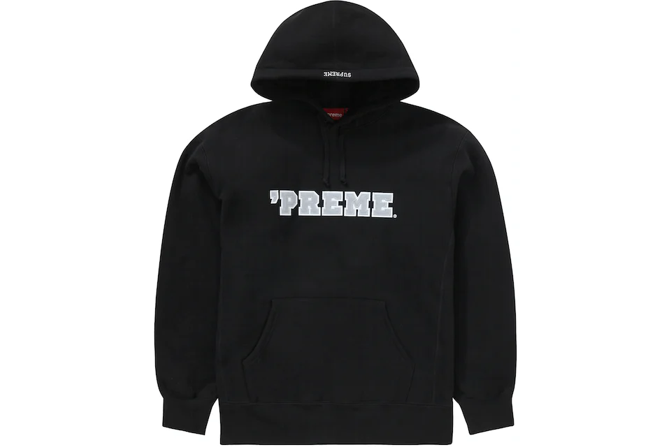 Supreme Preme Hooded Sweatshirt Black