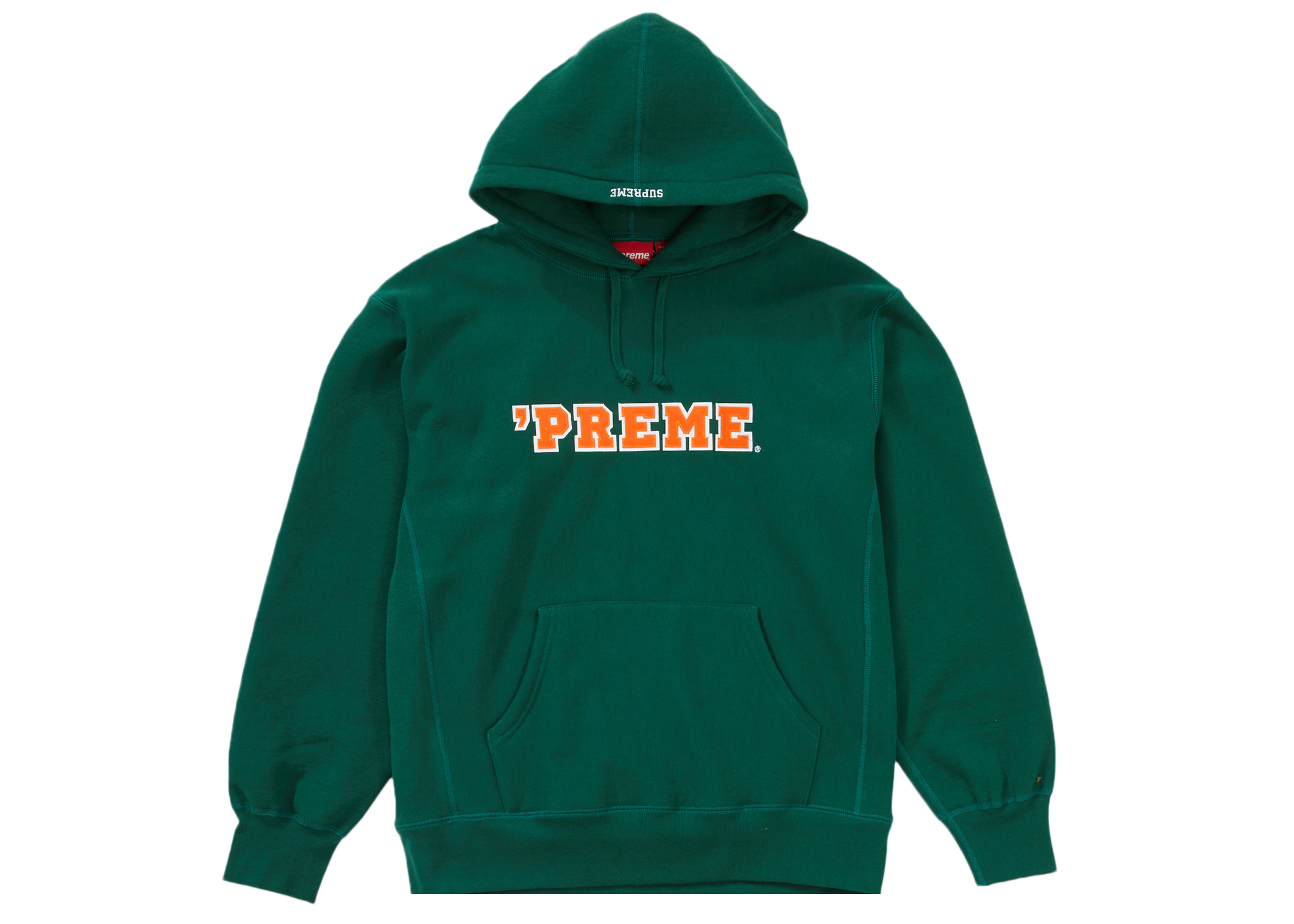 Supreme Preme Hooded Sweatshirt Dark Green Men's - FW22 - US