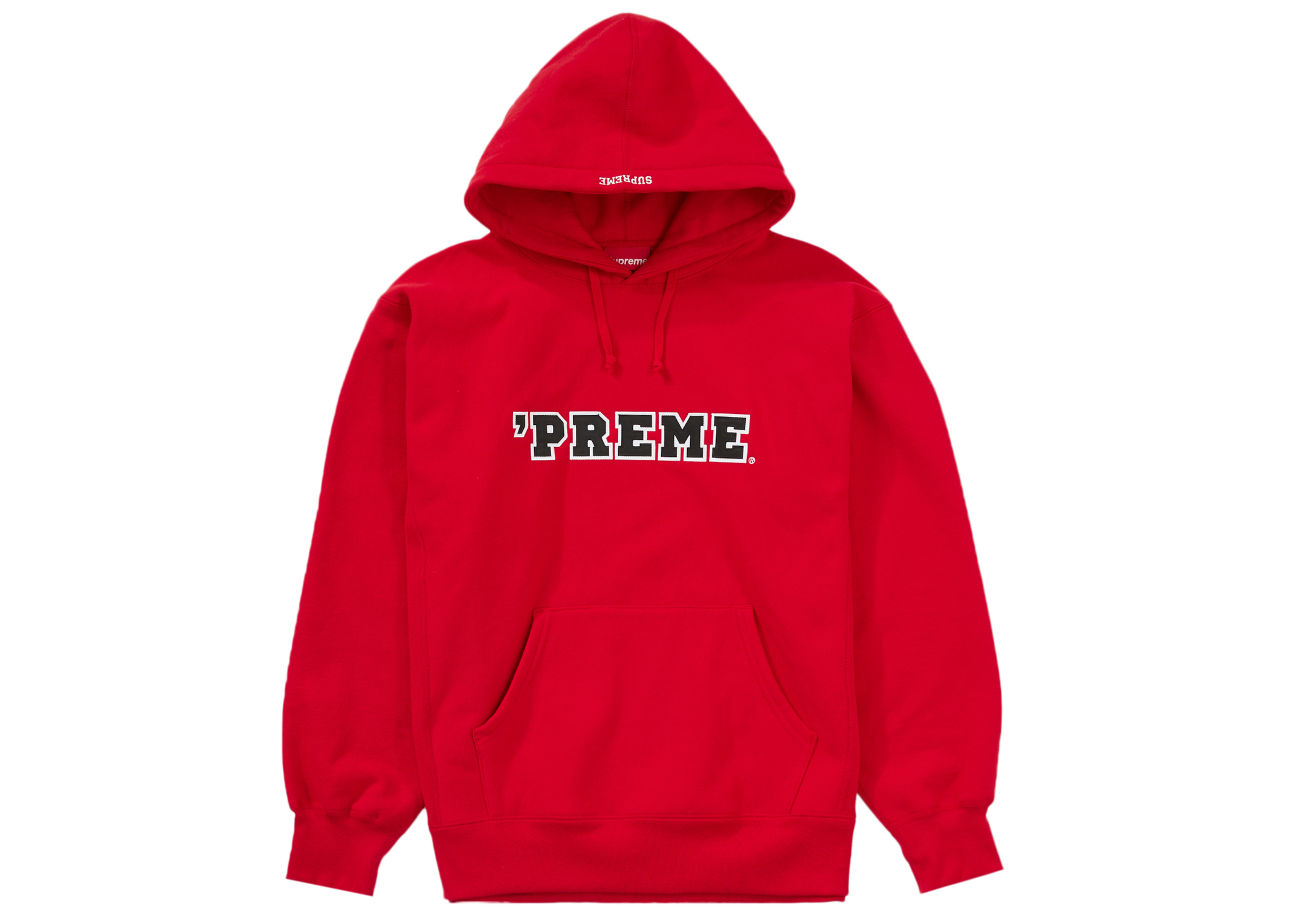 Supreme Preme Hooded Sweatshirt Red Men's - FW22 - US