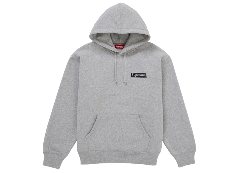 Supreme President Hooded Sweatshirt Heather Grey Men's - FW25 - US