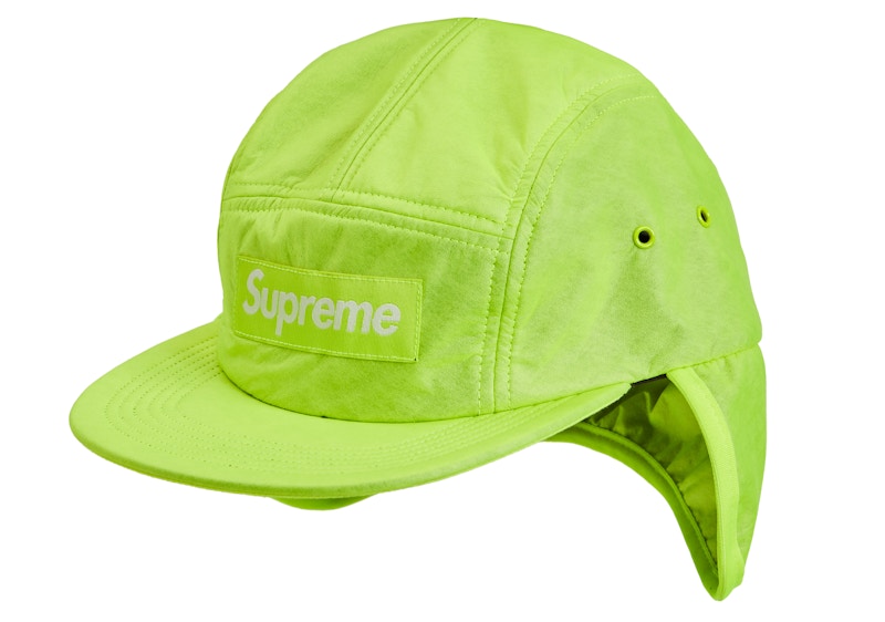 Supreme PrimaLoft Earflap Camp Cap Fluorescent Yellow - FW18 - US