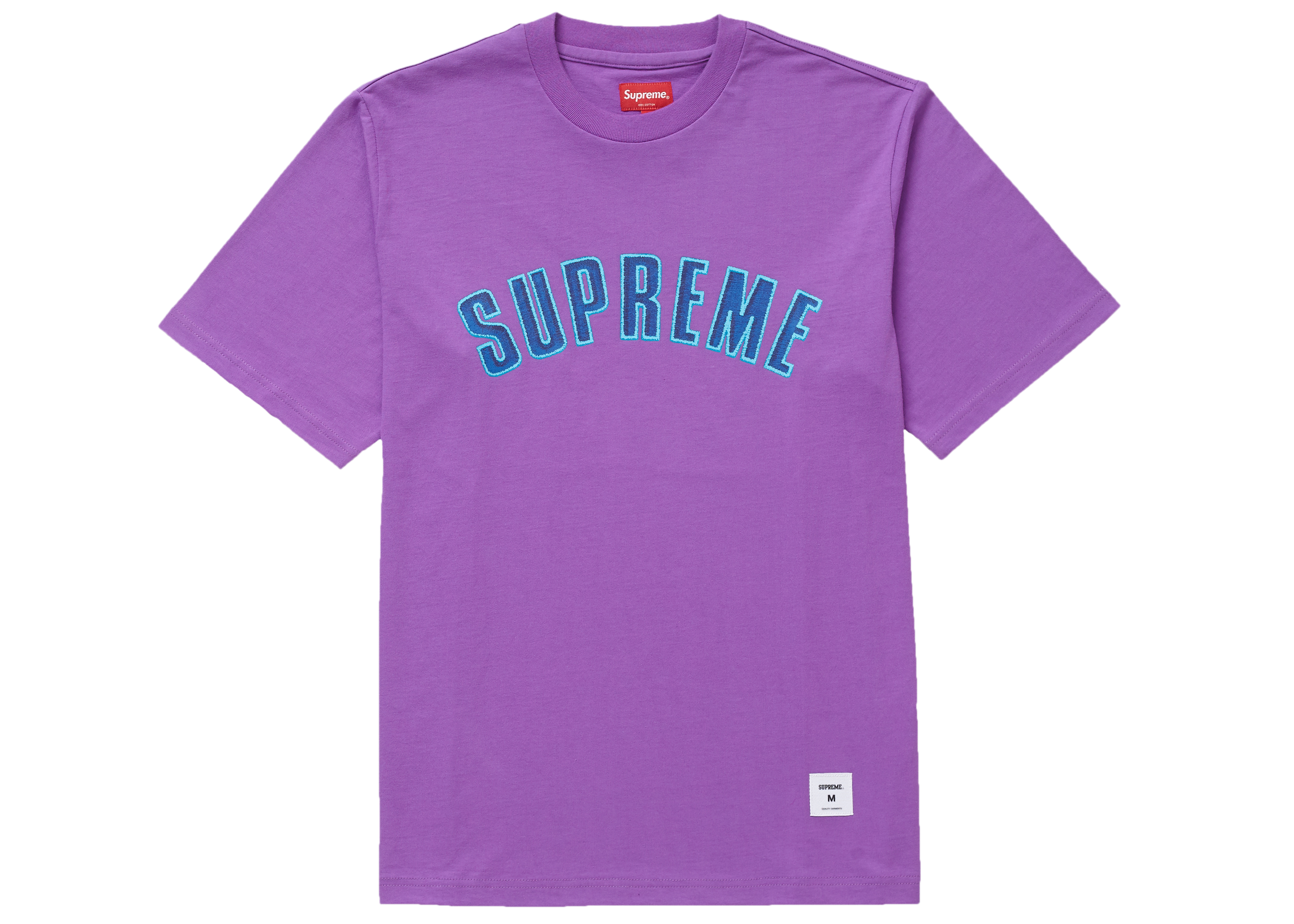 S色Supreme Printed Arc S/S Top 紫S