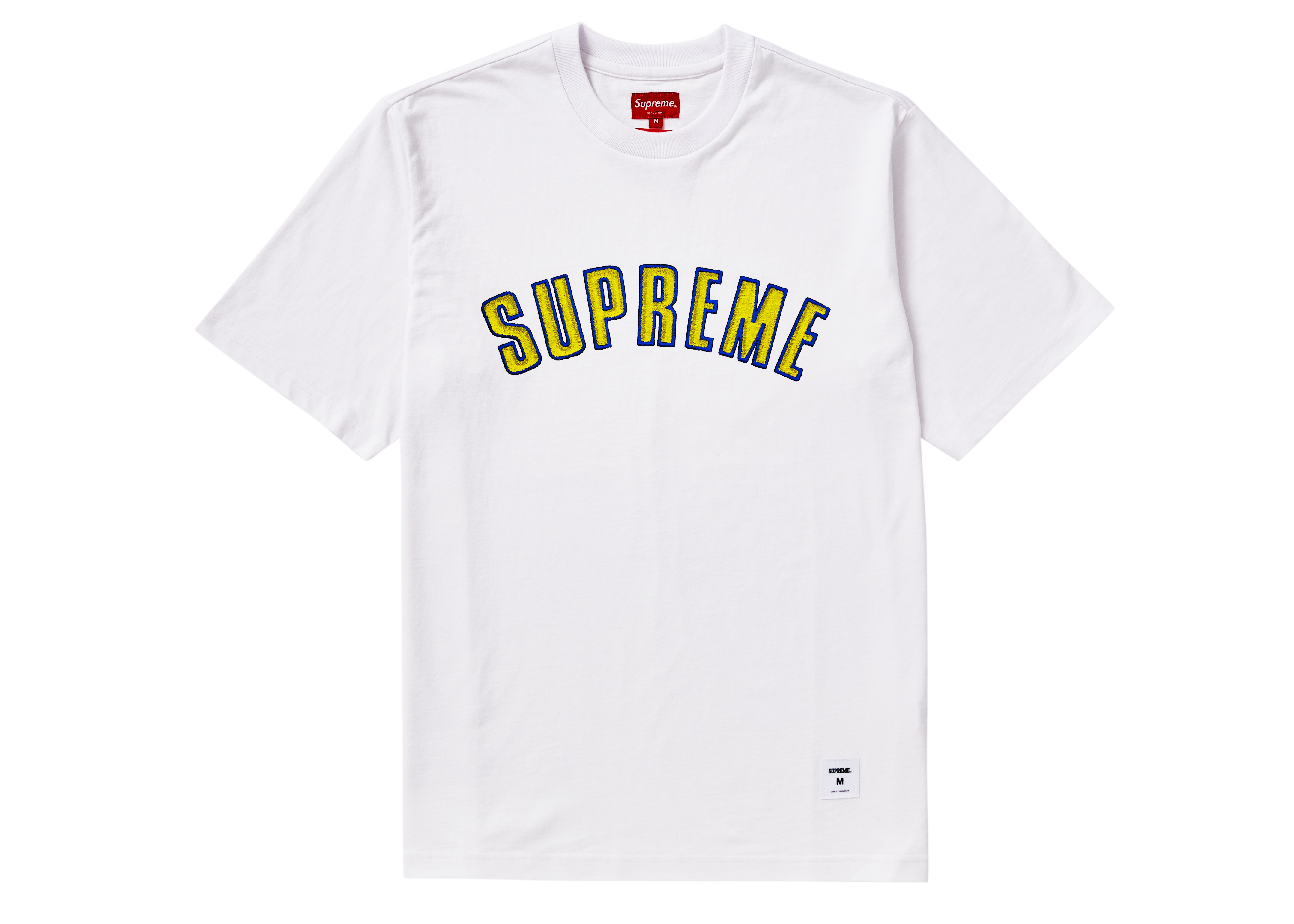 Supreme Printed Arc S/S Top White メンズ - FW18 - JP