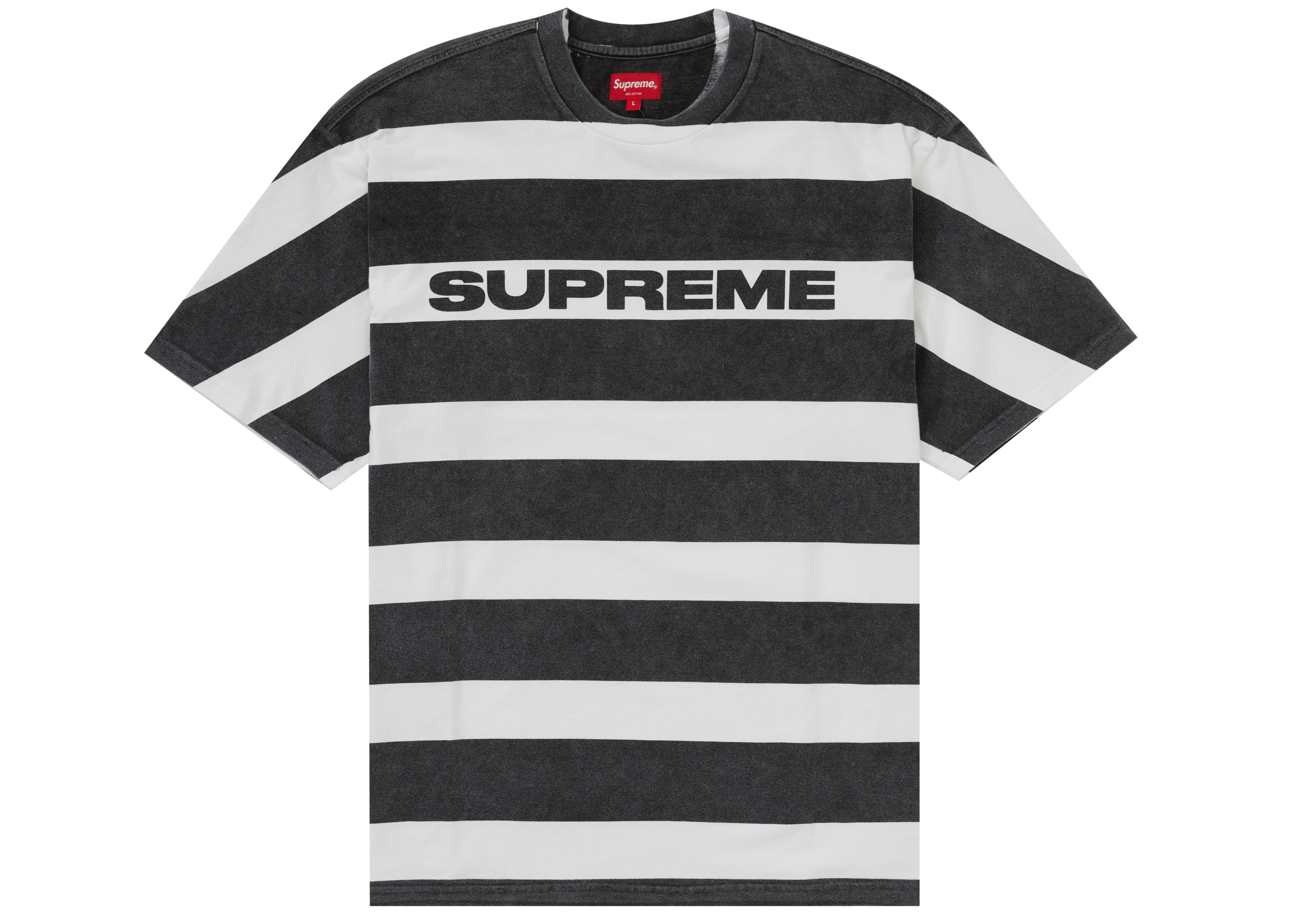 Supreme Printed Stripe S/S Top Black-