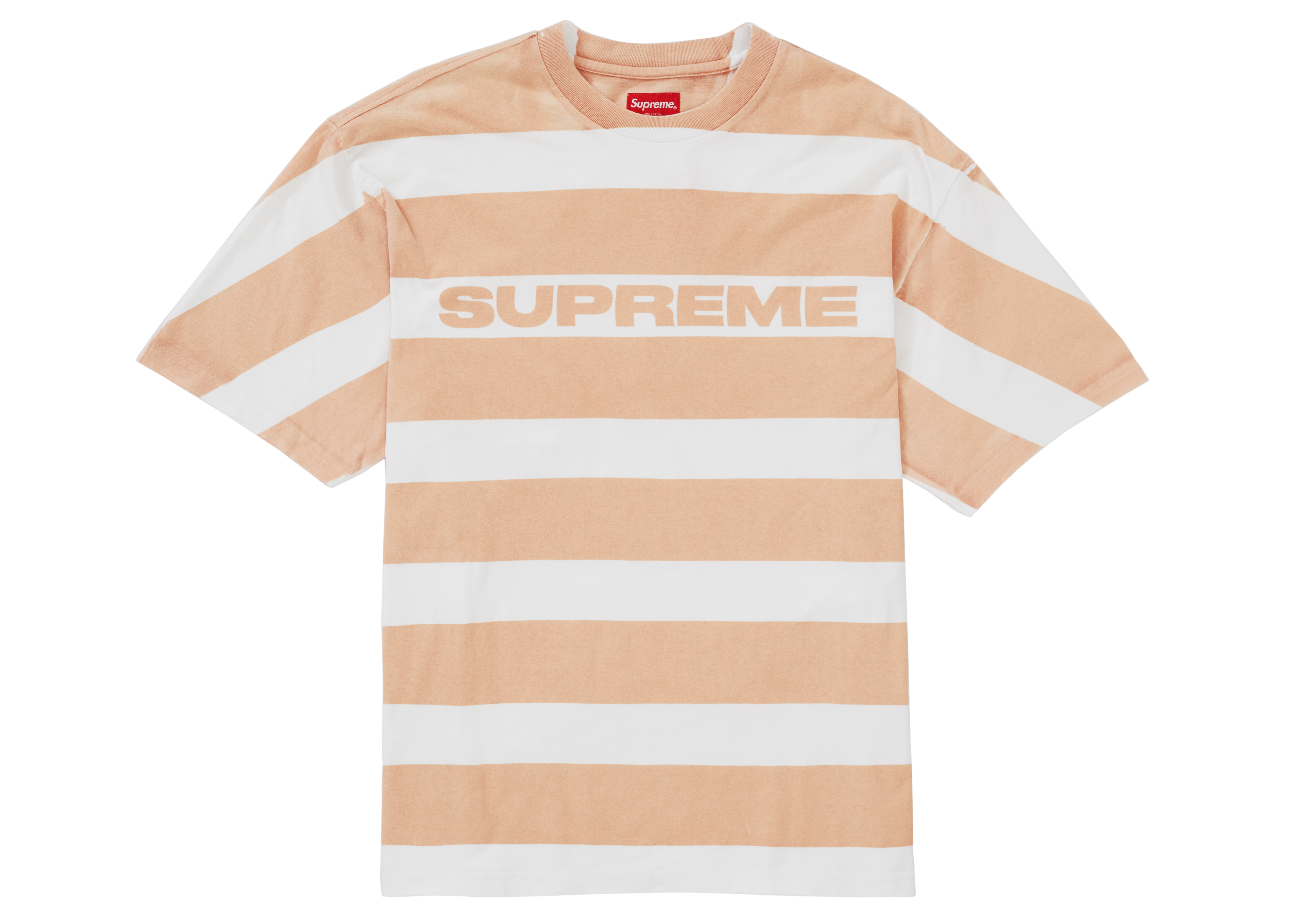 Supreme Printed Stripe S/S Top Peach