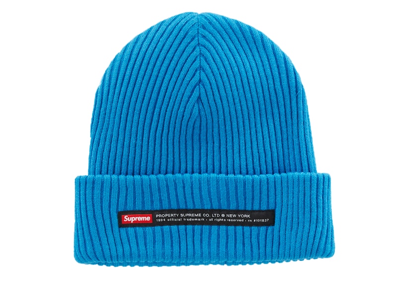 Supreme Property Label Beanie Bright Blue - FW22 - US