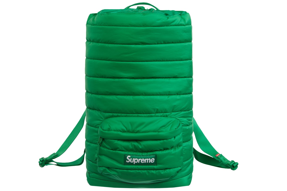 Pre-owned Supreme Puffer Backpack Green
