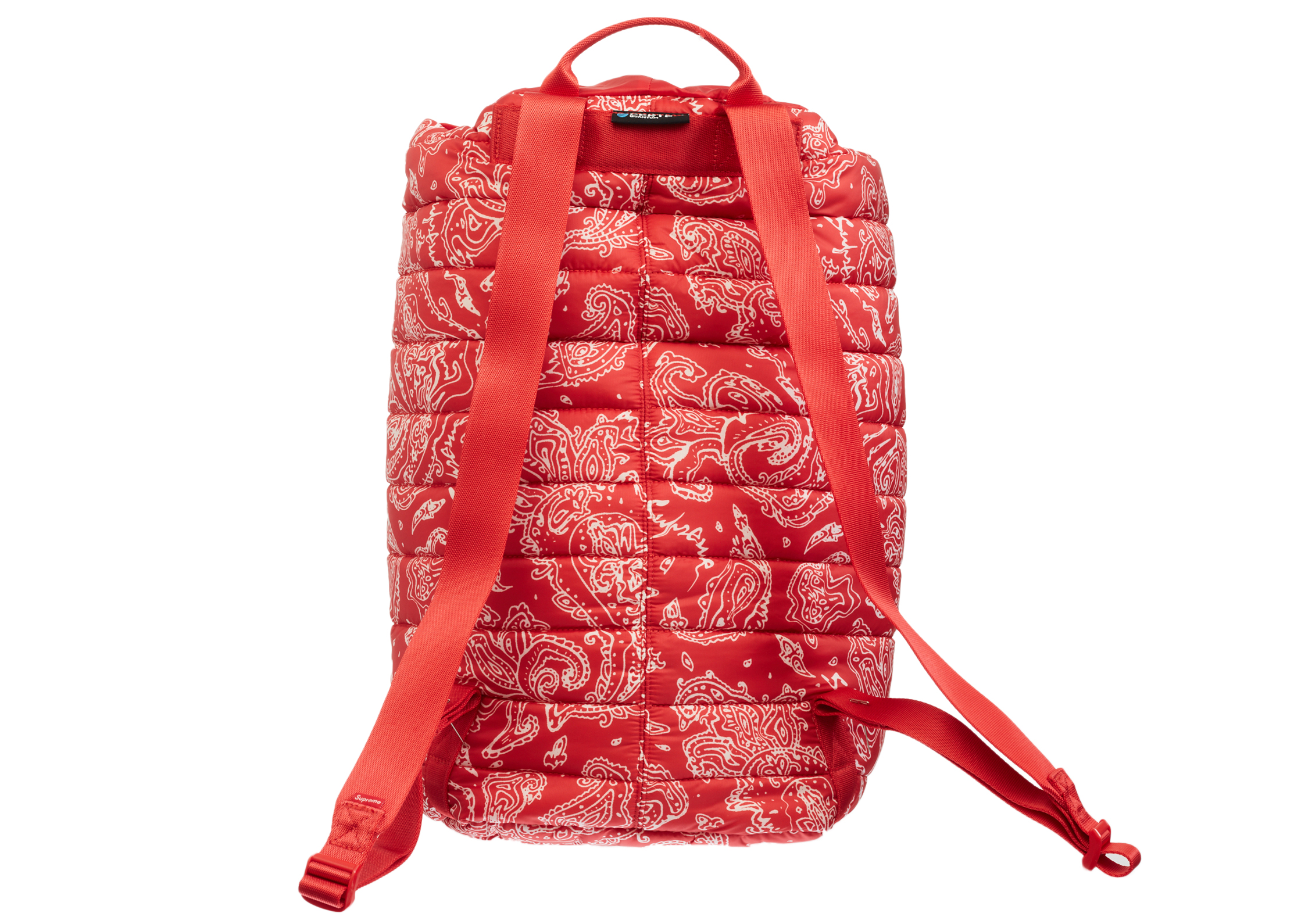 Supreme Puffer Backpack Red Paisley - FW22 - US