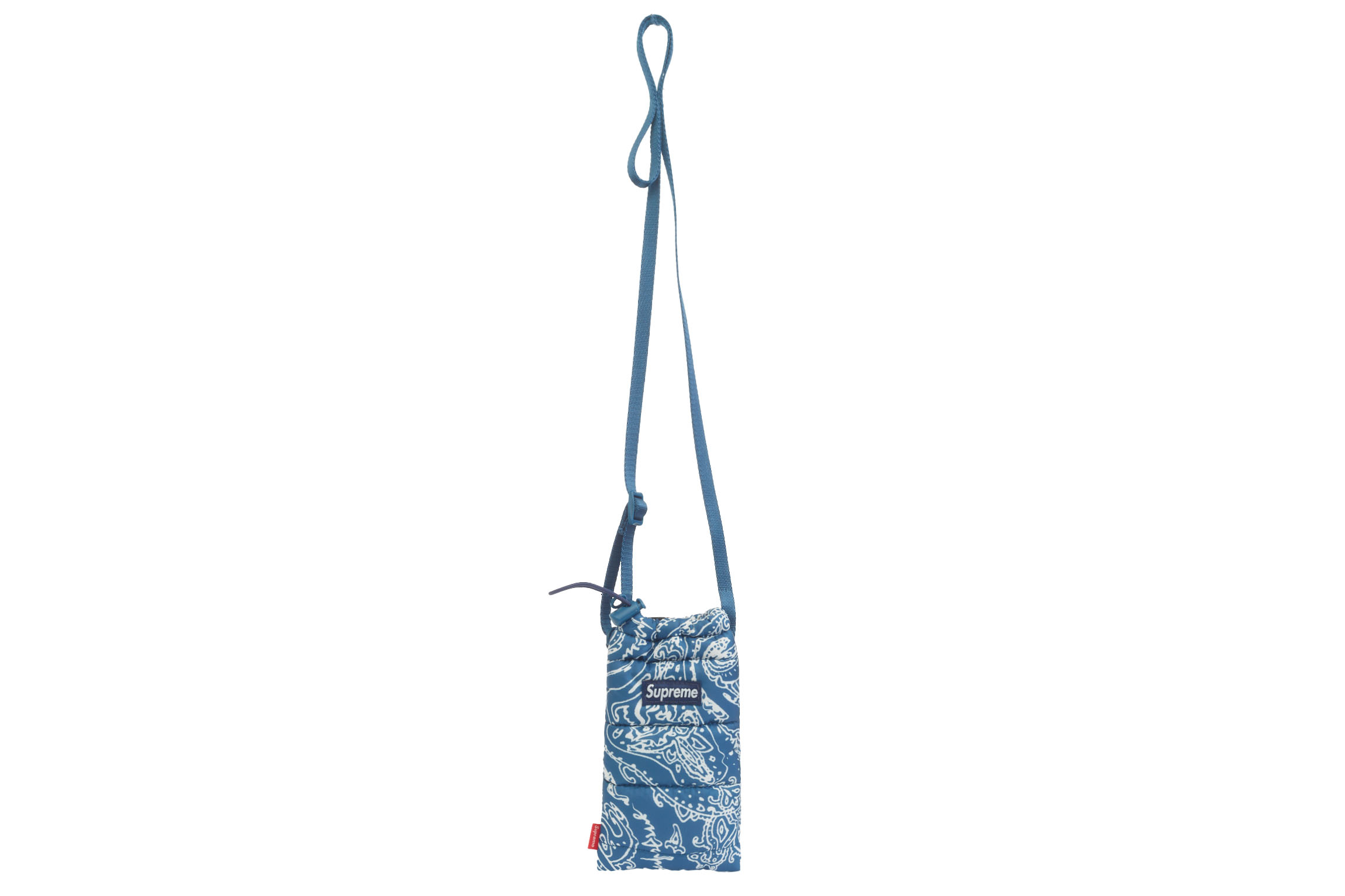 Supreme Puffer Neck Pouch Blue Paisley - FW22 - US