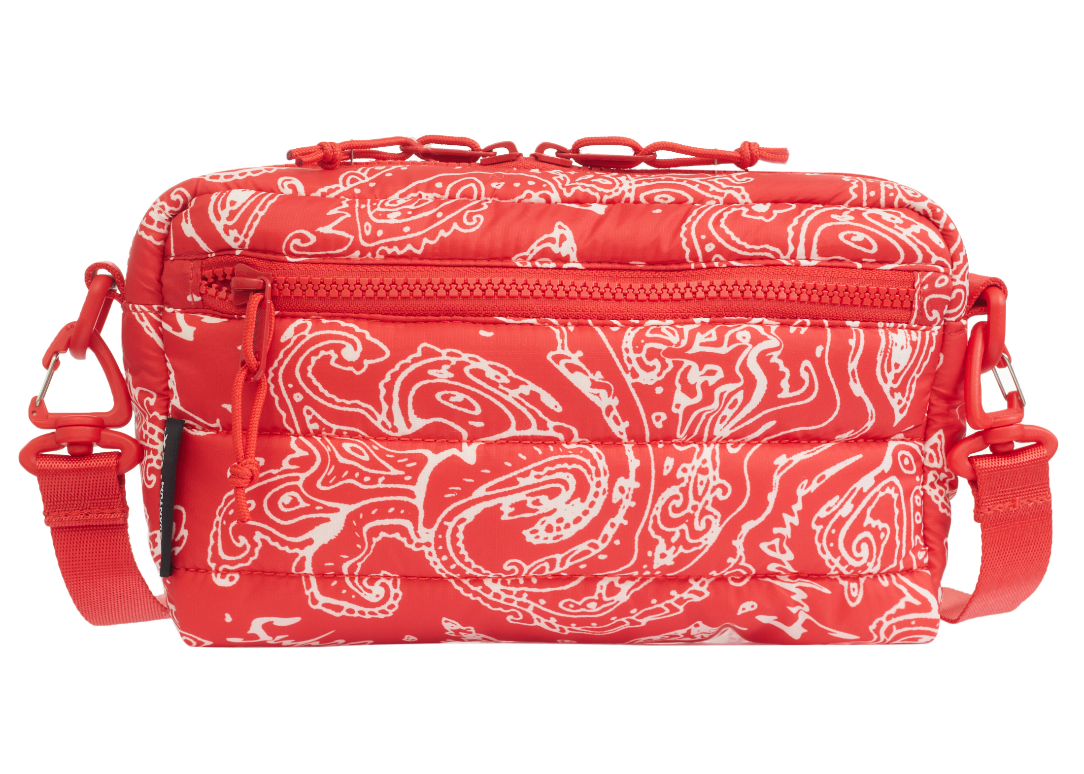 Supreme Puffer Side Bag Red Paisley - FW22 - US