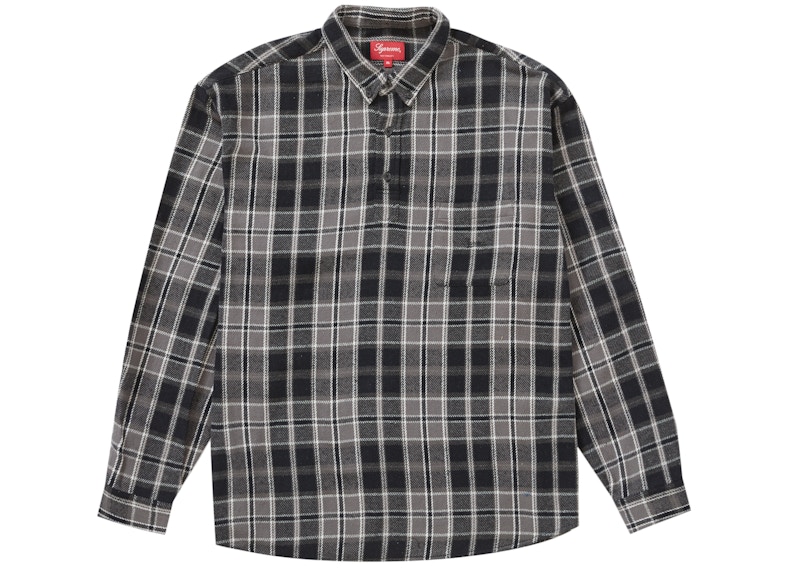 新品 supreme Pullover Plaid Flannel Shirt-hybridautomotive.com