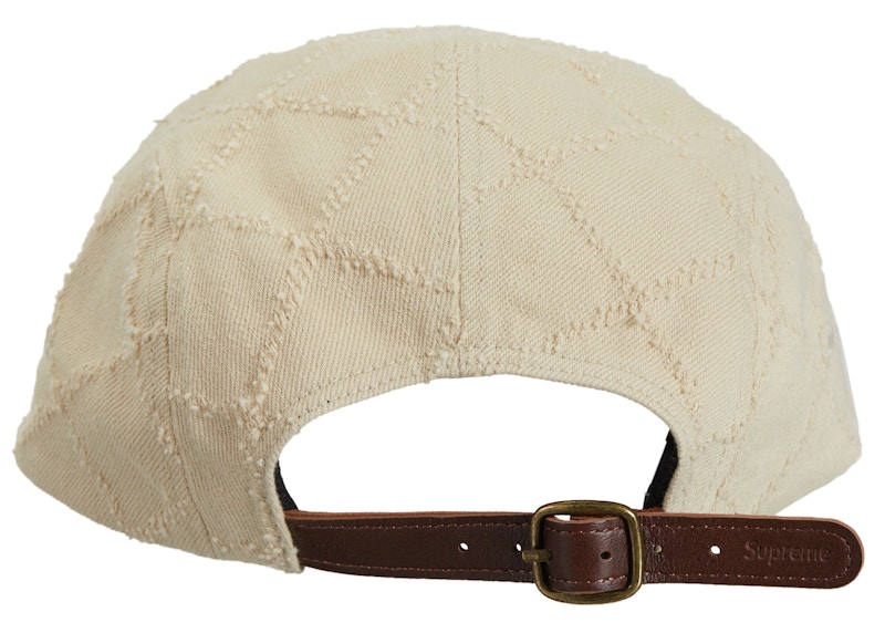 Supreme Punched Denim Camp Cap Dyed Beige - FW23 - CN