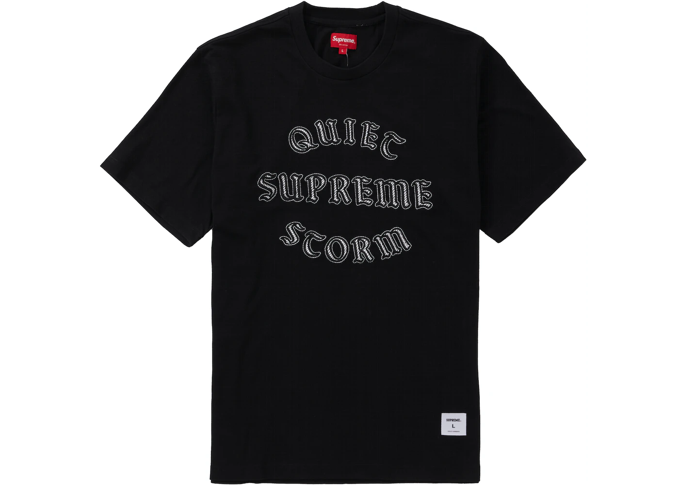 Supreme Quiet Storm S/S Tee Black Men's - FW21 - US