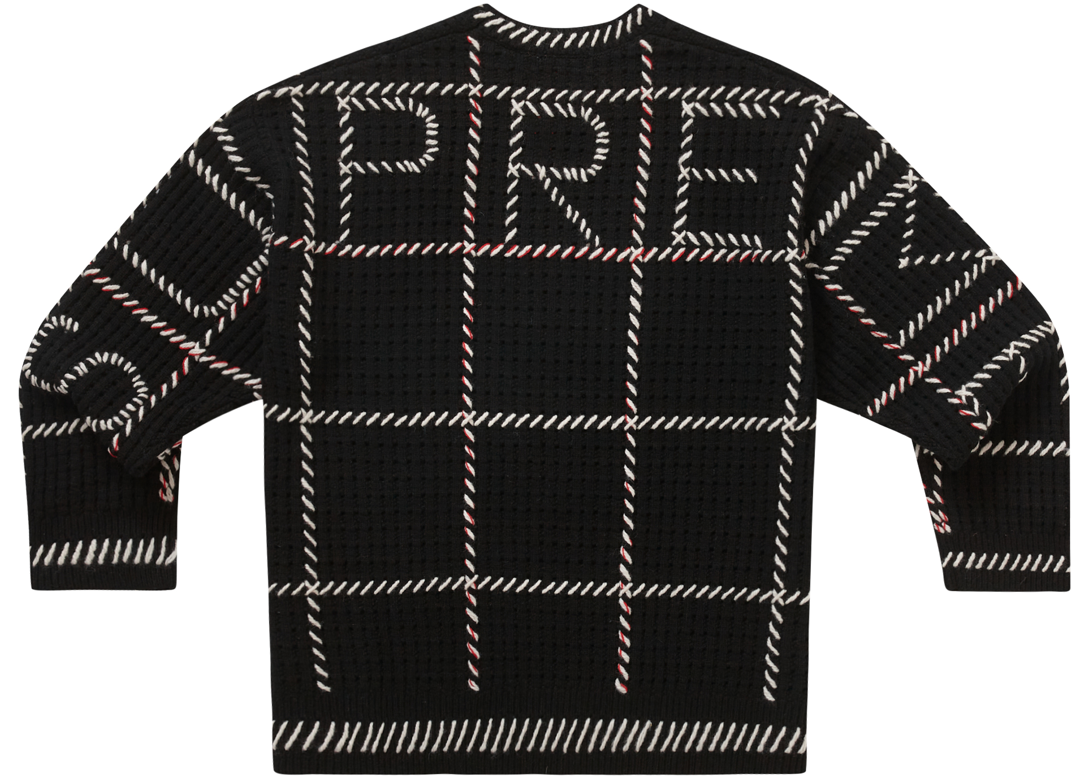Supreme Quilt Stitch Sweater Black Men's - SS23 - US