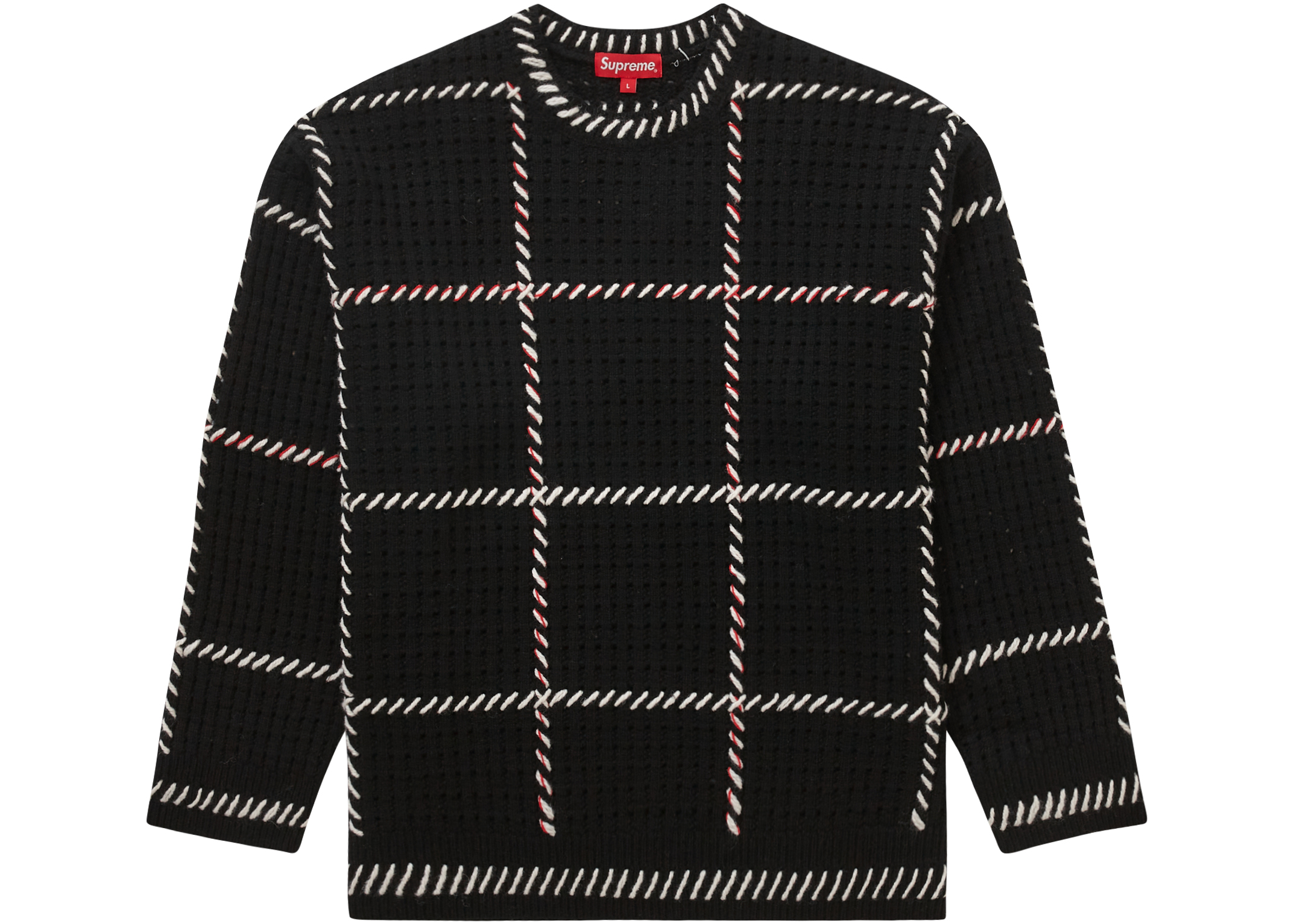 Supreme Quilt Stitch Sweater Black Men's - SS23 - US