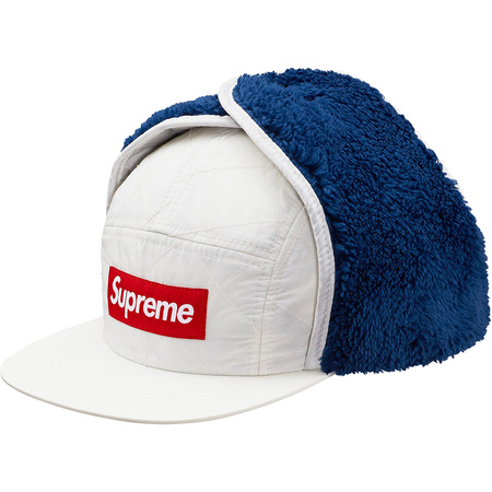 Supreme Quilted Earflap Camp Cap White - FW16 - JP