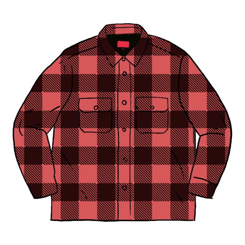 supreme red flannel