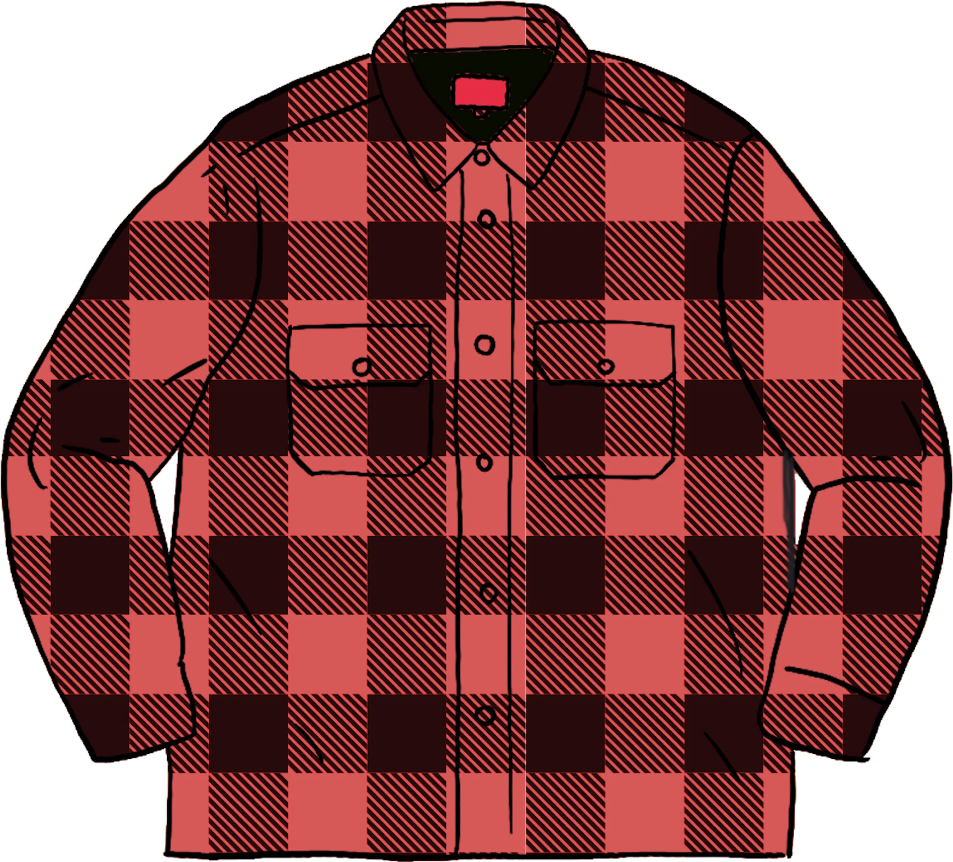 Supreme Quilted Flannel Shirt Red 男装- FW20 - CN