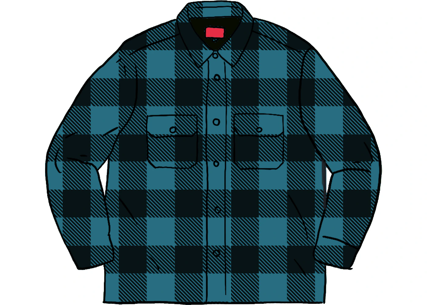 【XL】Quilted Flannel Shirt