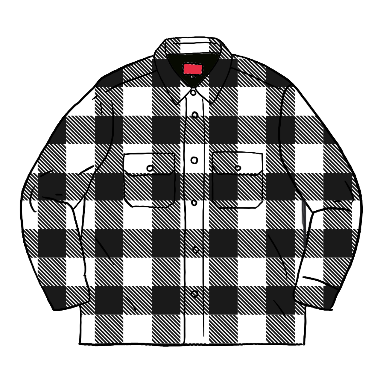 Supreme Quilted Flannel Shirt Red