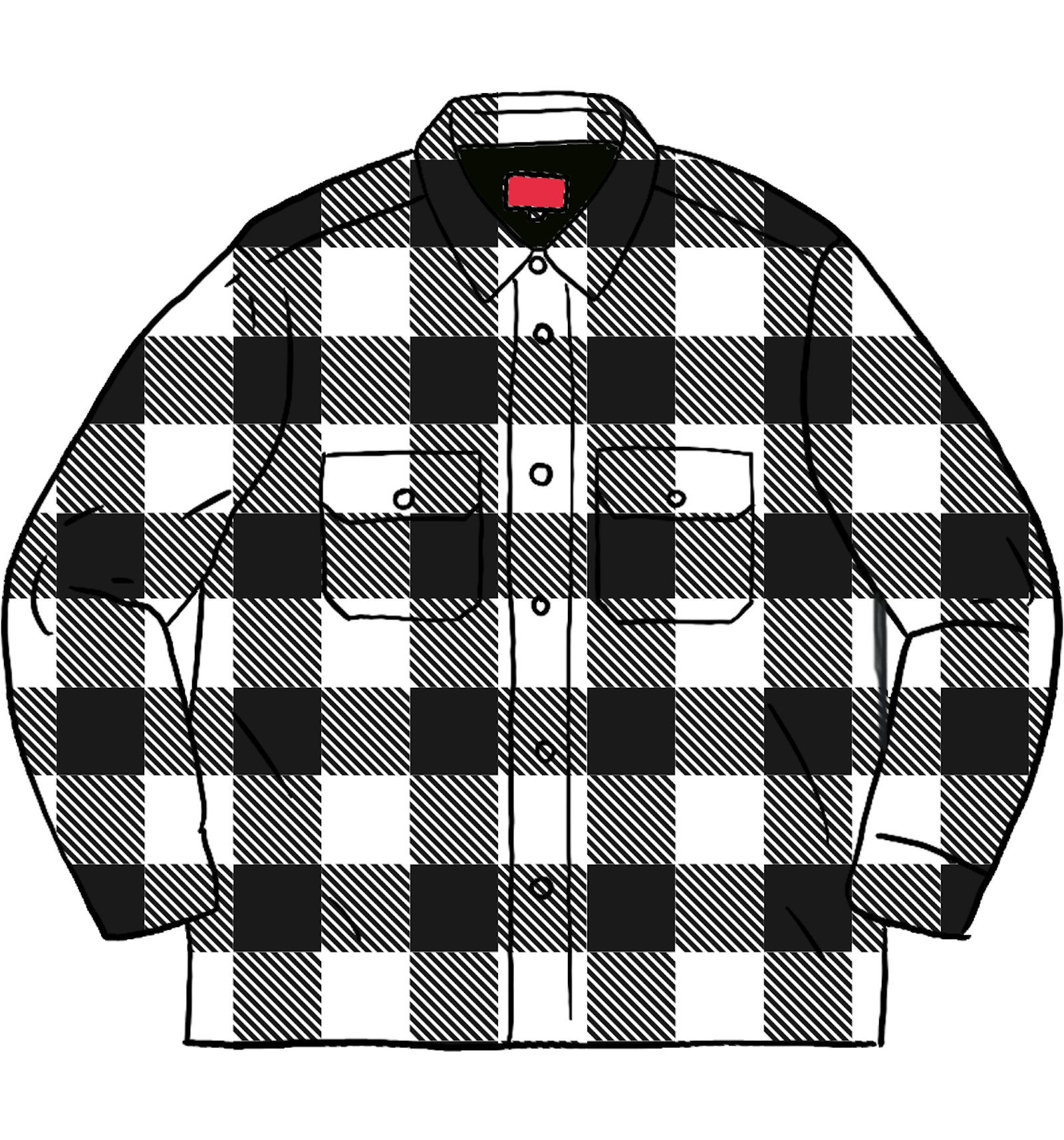 Supreme Quilted Flannel Shirt White