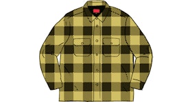 Supreme Shearling Lined Flannel Shirt Black - FW22 Men's - US