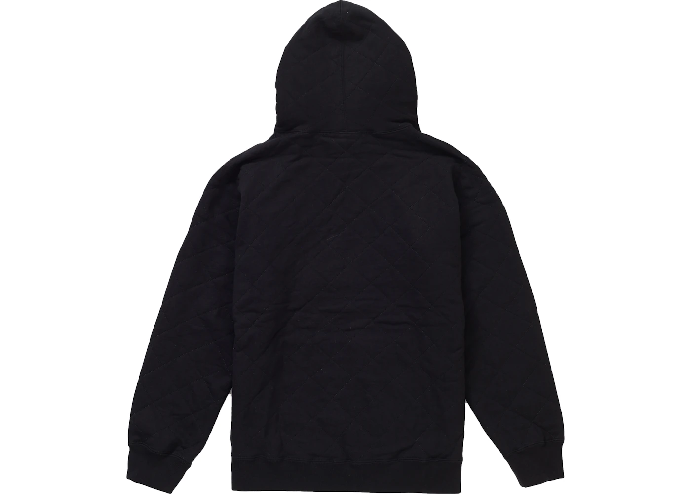 Supreme Quilted Hooded Sweatshirt Black - FW18 - US
