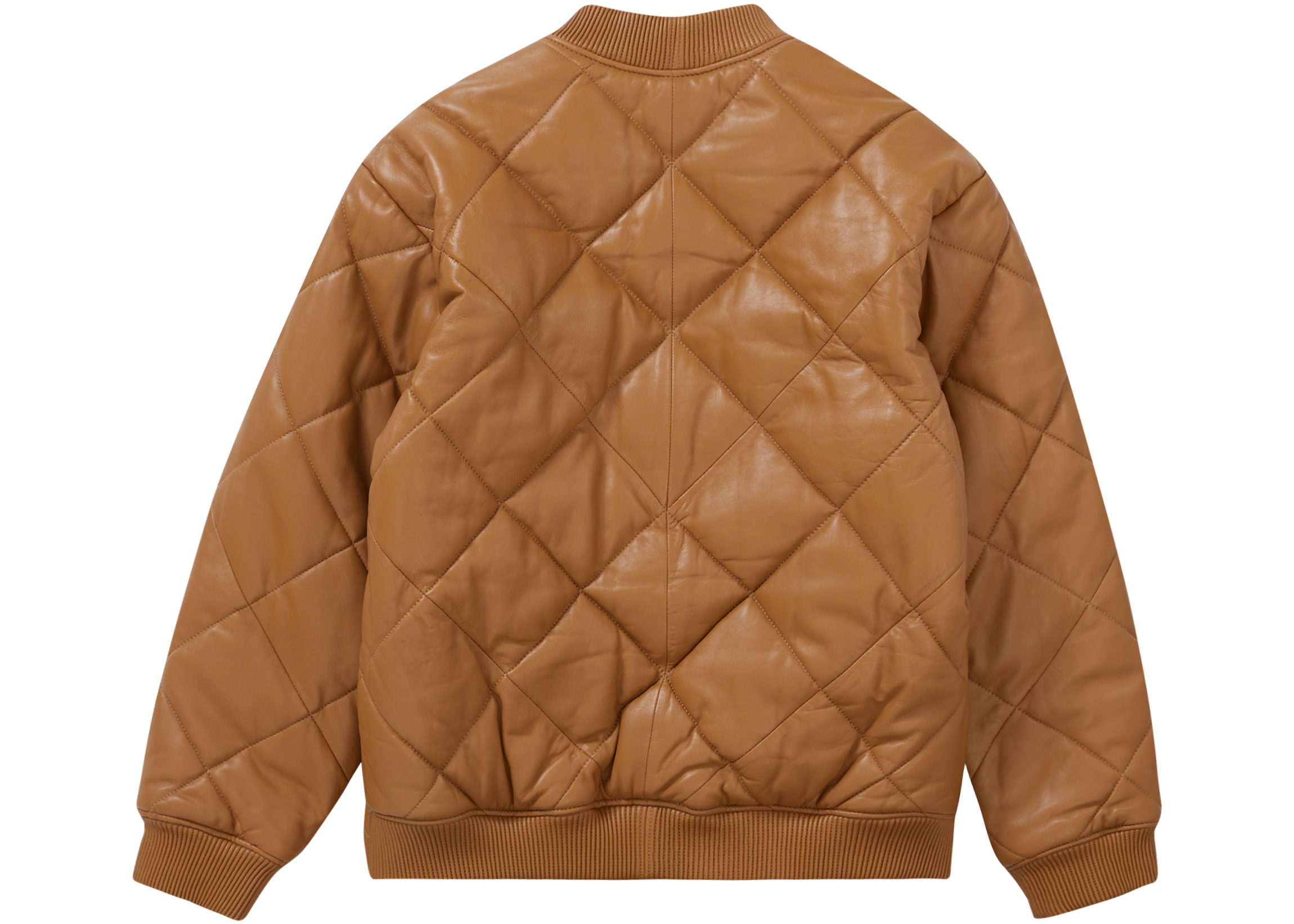Supreme Quilted Leather Work Jacket Tanメンズ