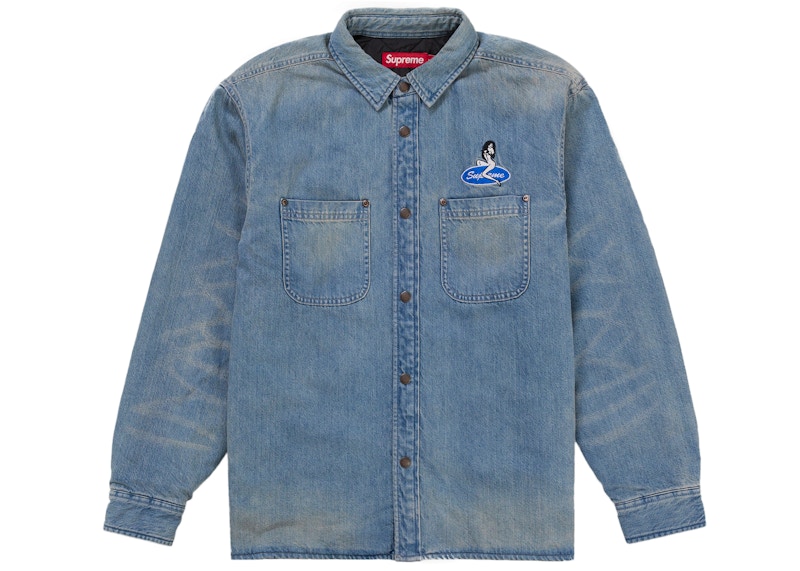 ジャケット・アウター Supreme Quilted Lined Denim Snap Shirt S Supreme Quilted Lined Denim Snap Shirt (SS26) Blue Men's - SS26 - US