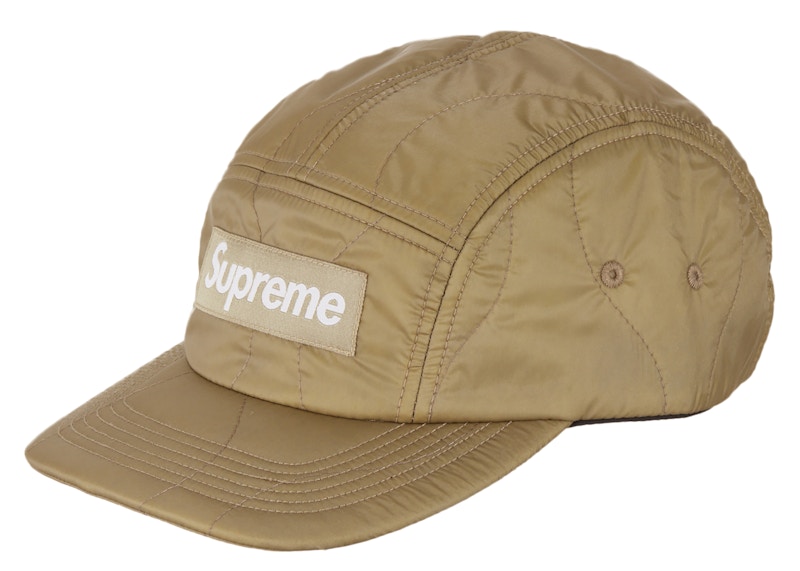 Supreme Quilted Liner Camp Cap Gold - FW22 - JP