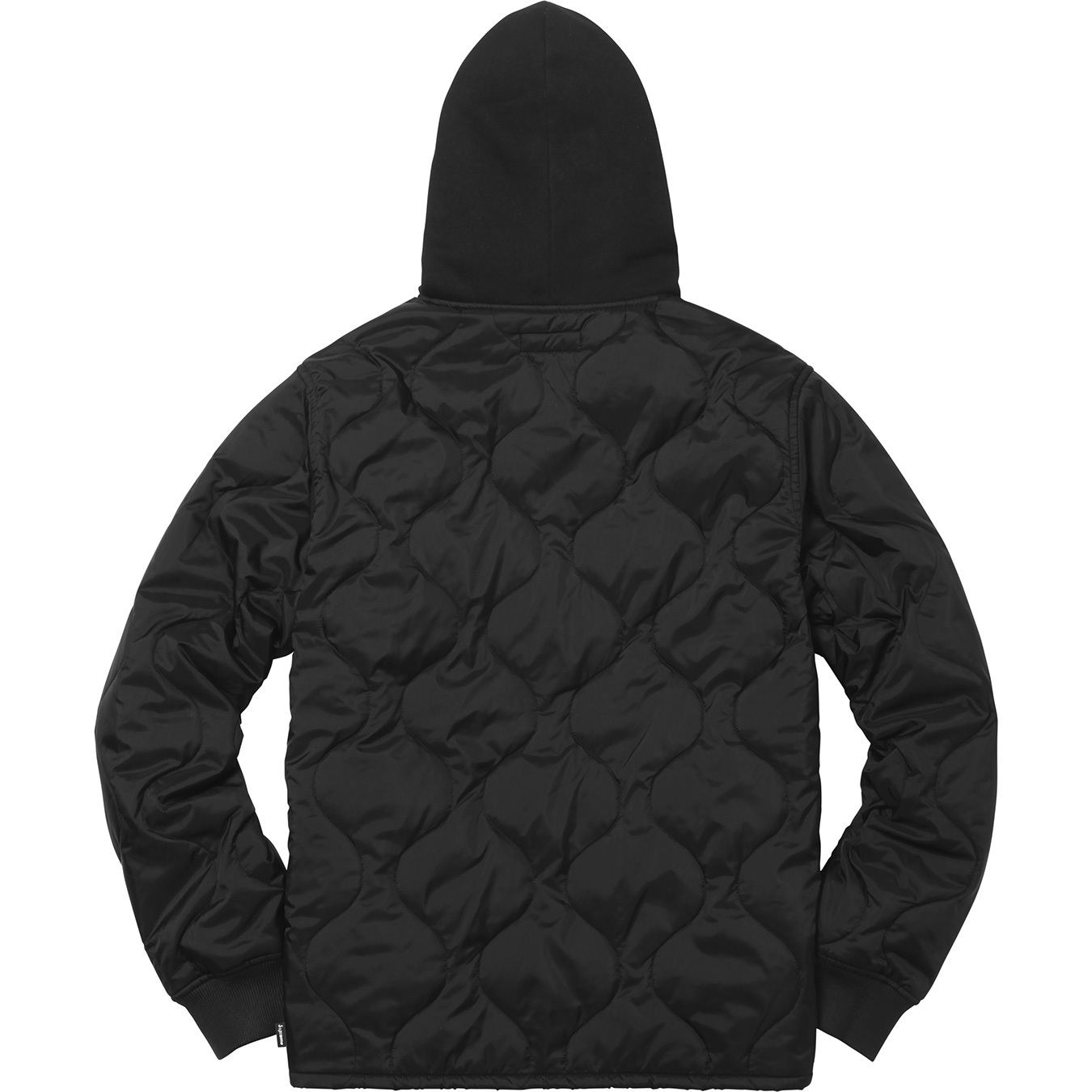 Supreme Quilted Liner Hooded Jacket Black Men's - FW17 - US
