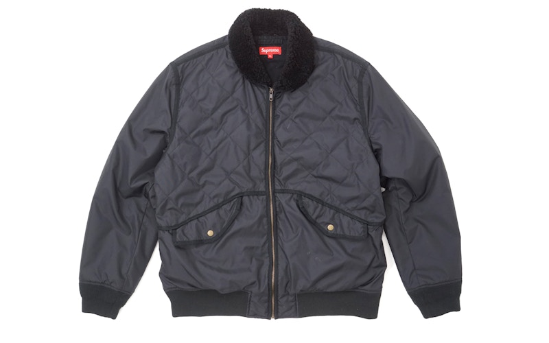 Supreme Quilted Nylon Tanker Jacket Black メンズ - FW16 - JP