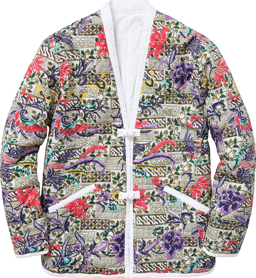 supreme quilted paradise reversible jacket