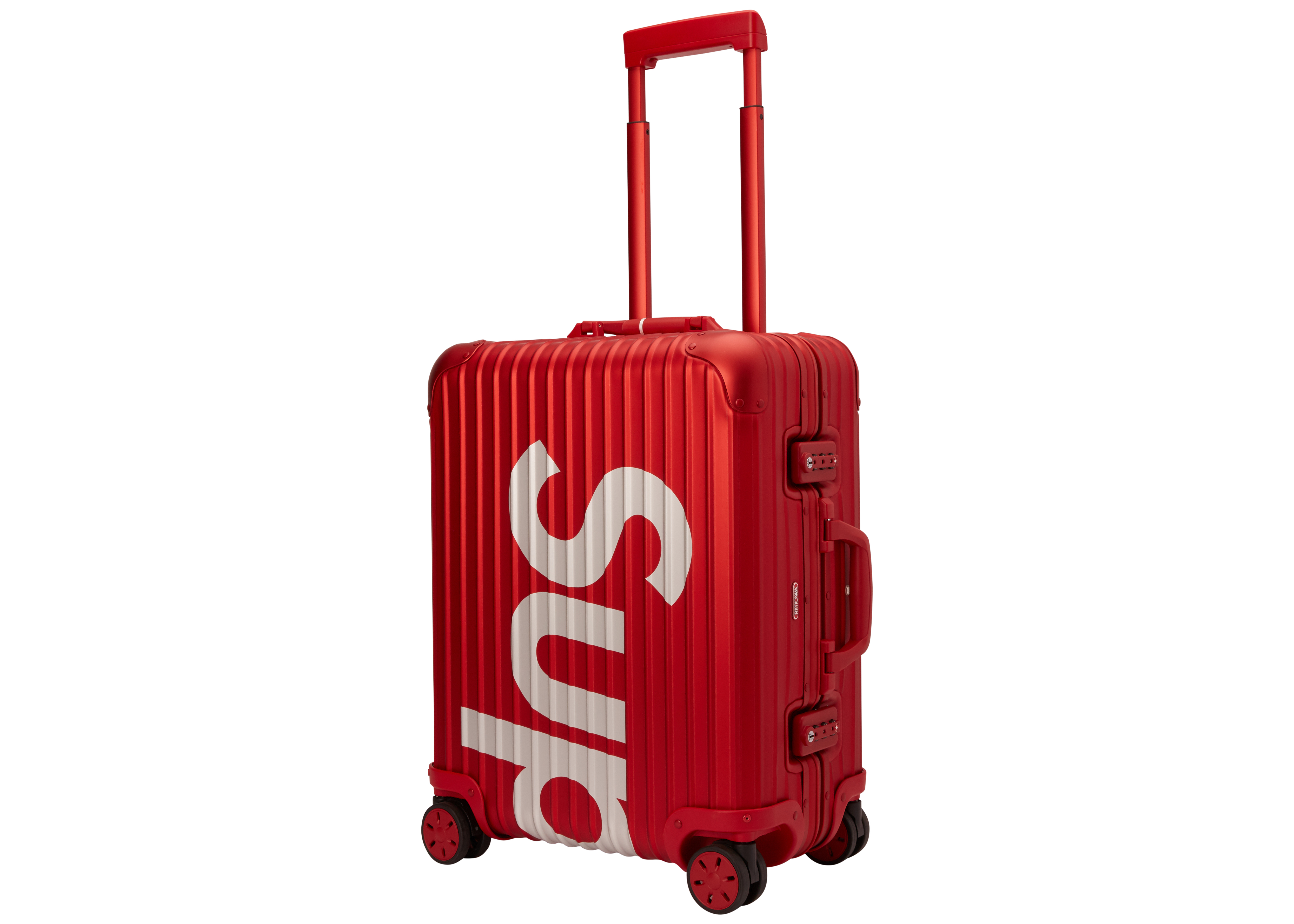 red supreme suitcase