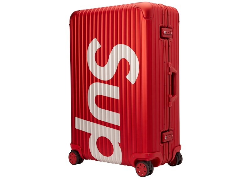 Supreme RIMOWA Topas Multiwheel 82L Redトラベルバッグ/スーツケース