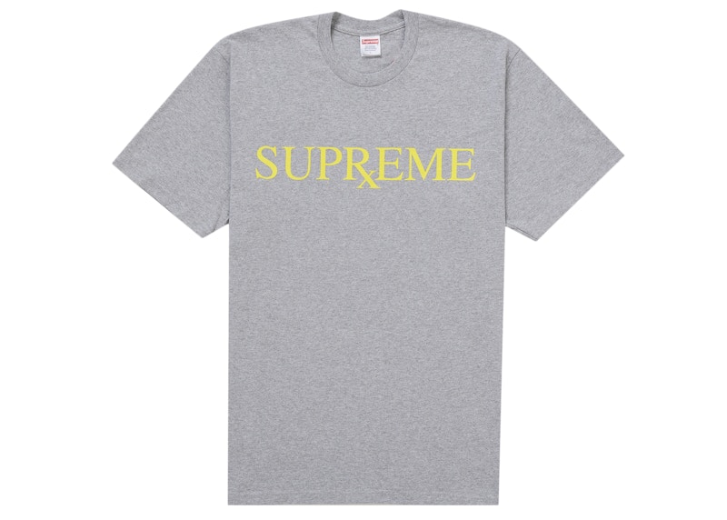 Supreme RX Tee Heather Grey Men's - FW25 - US