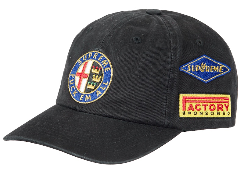 シュプリーム Racing 6-Panel 黒-