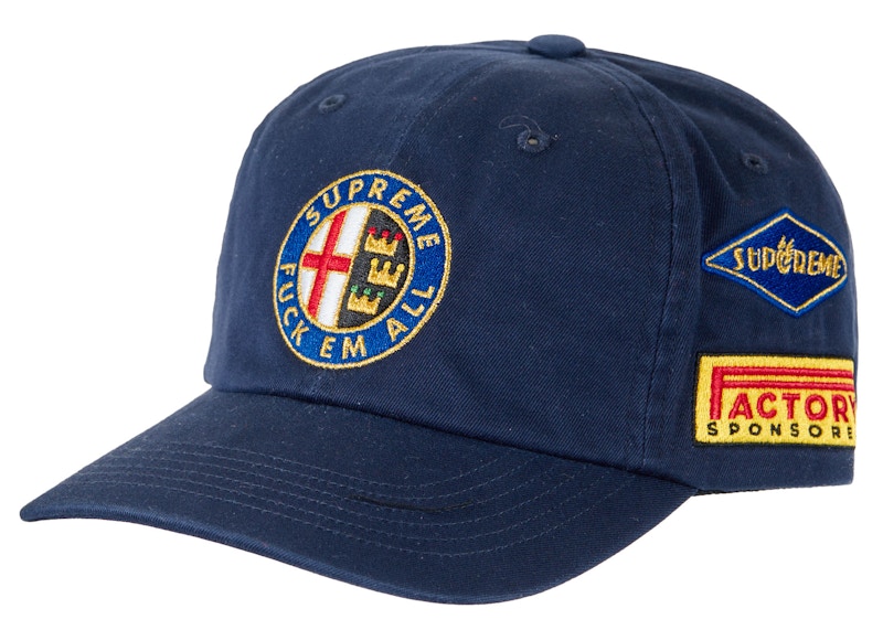 シュプリーム　Racing 6-Panel　ネイビー